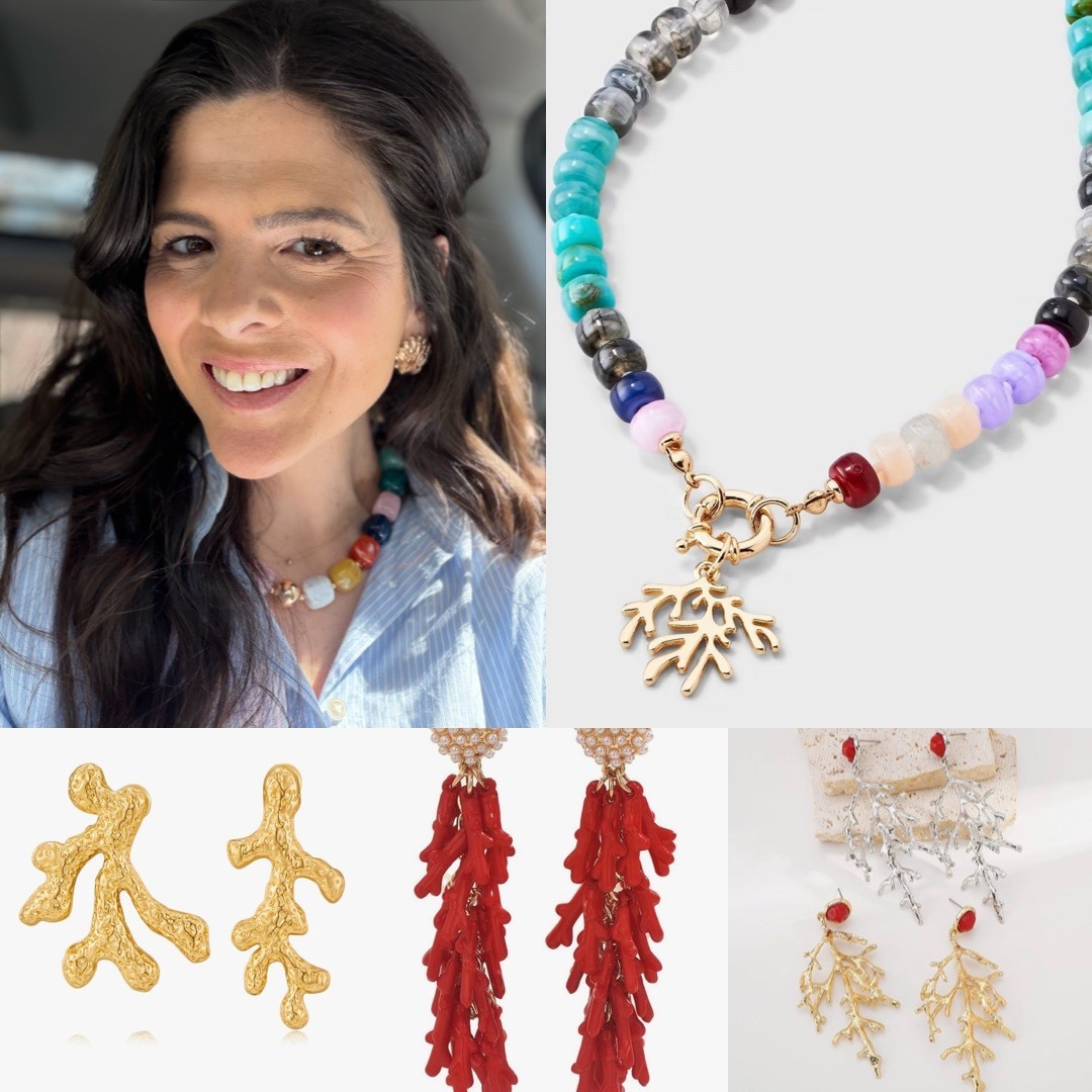 My coral stud earrings are from @oldnavy in person, sharing some more affordable coral inspired jewelry! #nautical #jewelry 

#LTKSeasonal #LTKdayinmylife