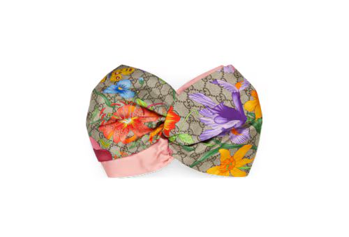 GG Flora print silk headband | Gucci (US)
