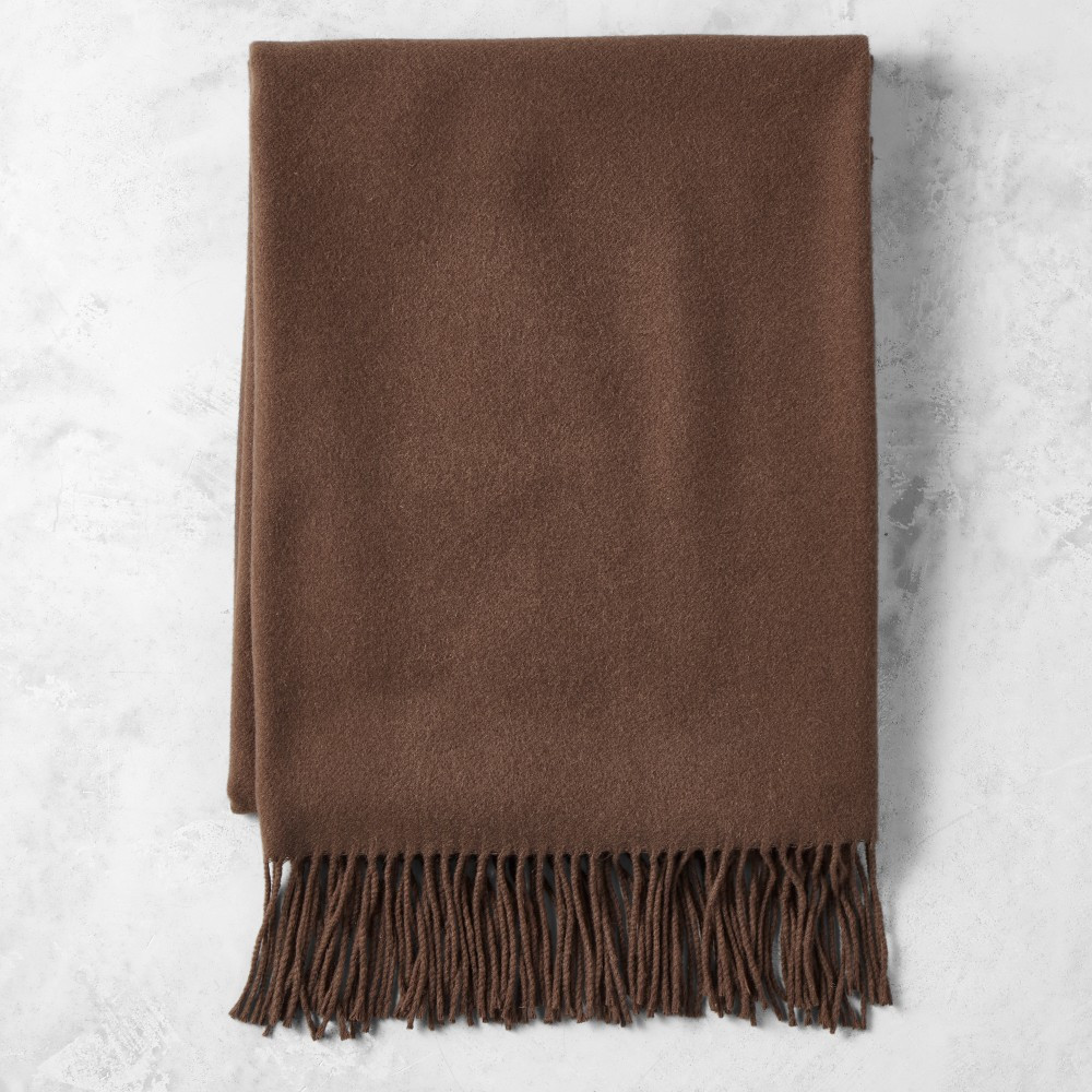 European Solid Cashmere Throw | Williams-Sonoma