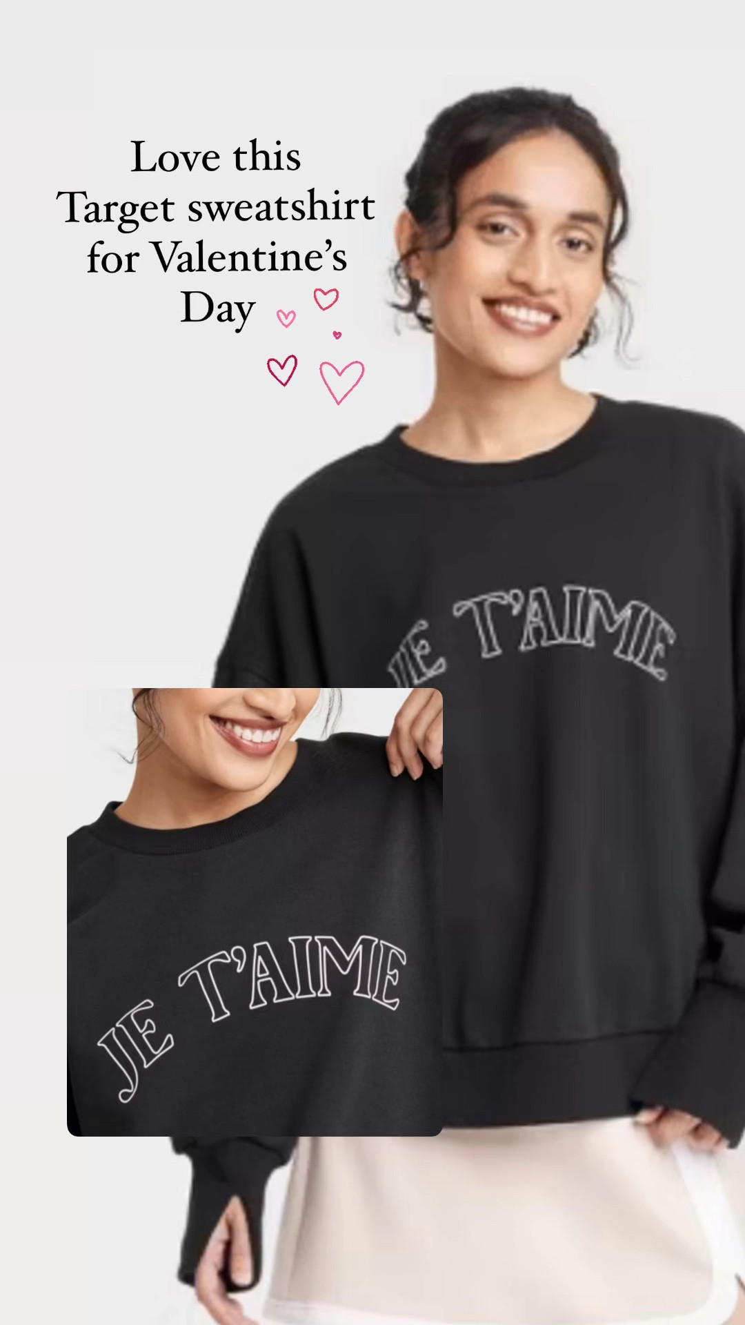 Love this Target sweatshirt for Valentine’s Day 

#LTKFindsUnder50 #LTKSeasonal #LTKStyleTip