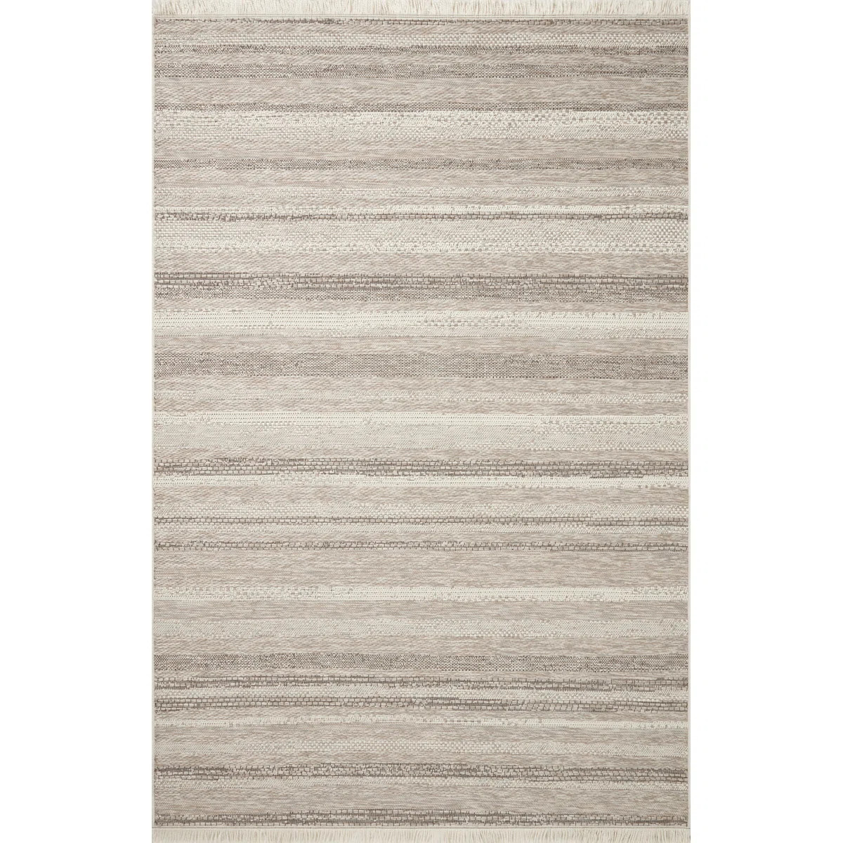 Amber Lewis x Loloi Malibu Ivory / Dove Indoor / Outdoor Area Rug | Wayfair North America