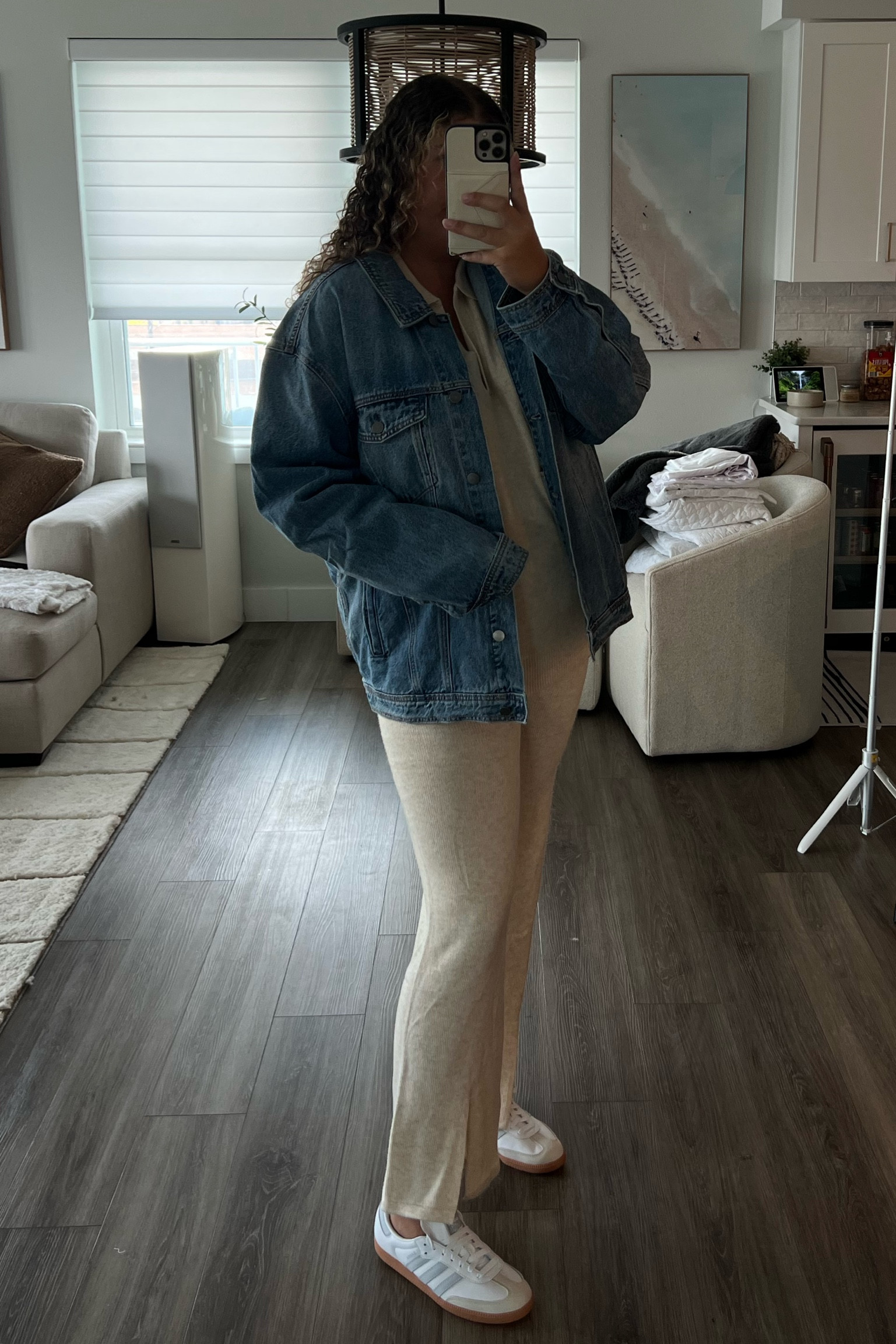 Vici matching set and adidas sambas together for a casual travel outfit or perfect for back to school look on campus, denim jacket over matching set for fall 

#LTKxVICI #LTKSeasonal #LTKFallSale