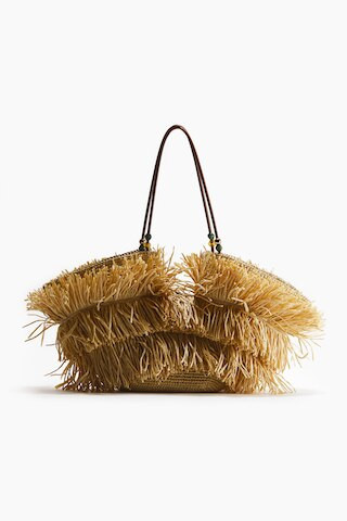Fringed Straw Shopper | H&M (US + CA)