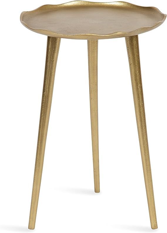 Kate and Laurel Alessia Modern Round Metal Side Table, 15 x 15 x 22, Gold, Decorative Glam Cast A... | Amazon (US)