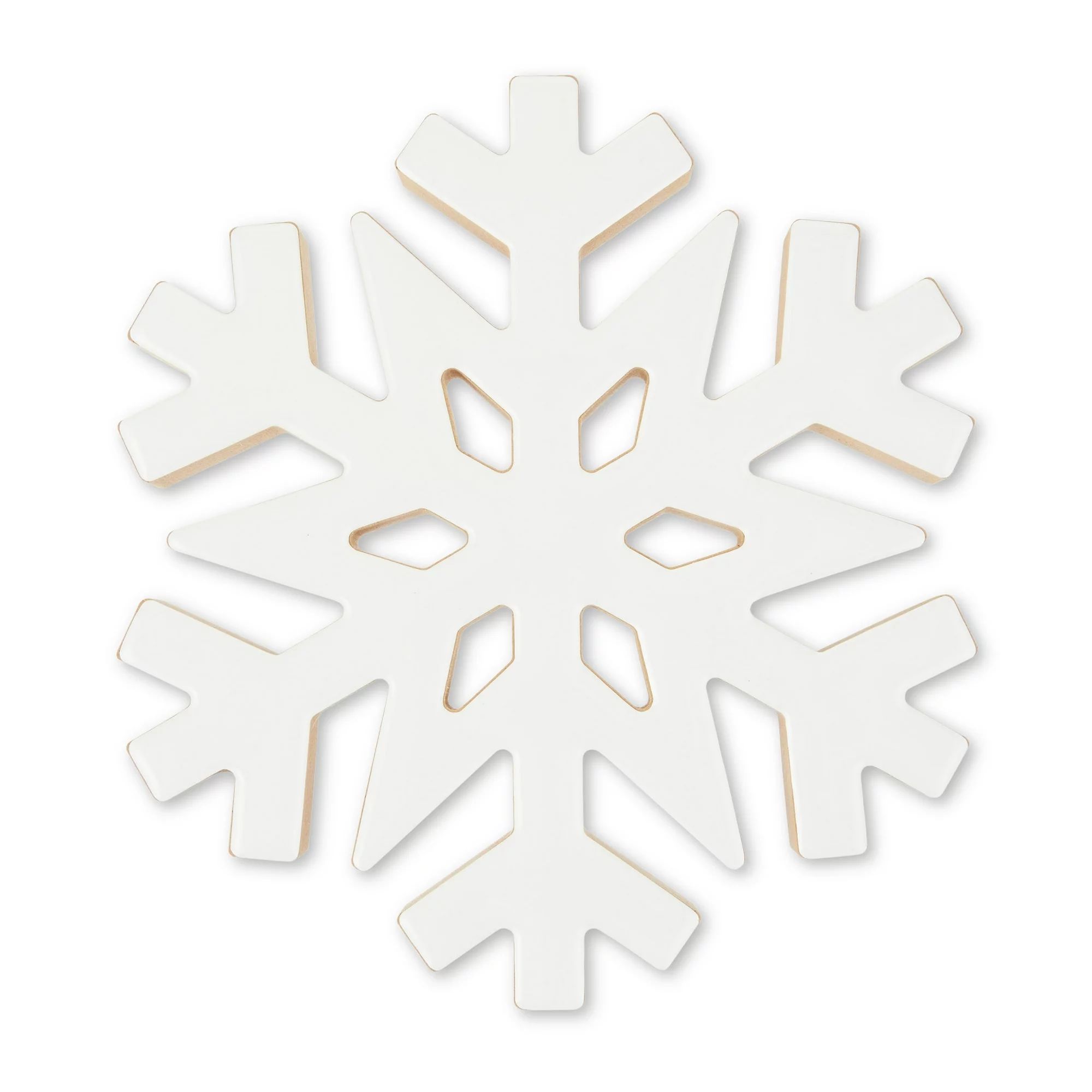 Snowflake Tabletop Decor, 7.25 in, by Holiday Time | Walmart (US)