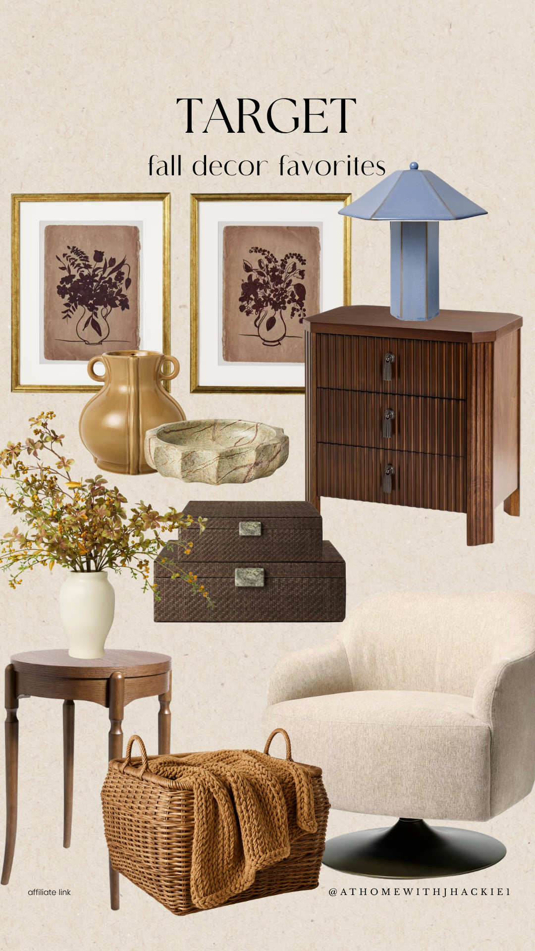 Target Fall Decor Favorites, target home decor, target fall decor, target decor finds, fall home decor, framed botanical prints, ceramic vase, decorative bowl, textured storage boxes, wood nightstand, blue table lamp, accent chair, round wood side table, woven basket, chunky knit blanket, cozy fall decor, traditional home decor, neutral fall decorating, bedroom decor, living room decor, target home finds

#LTKSeasonal #LTKHome