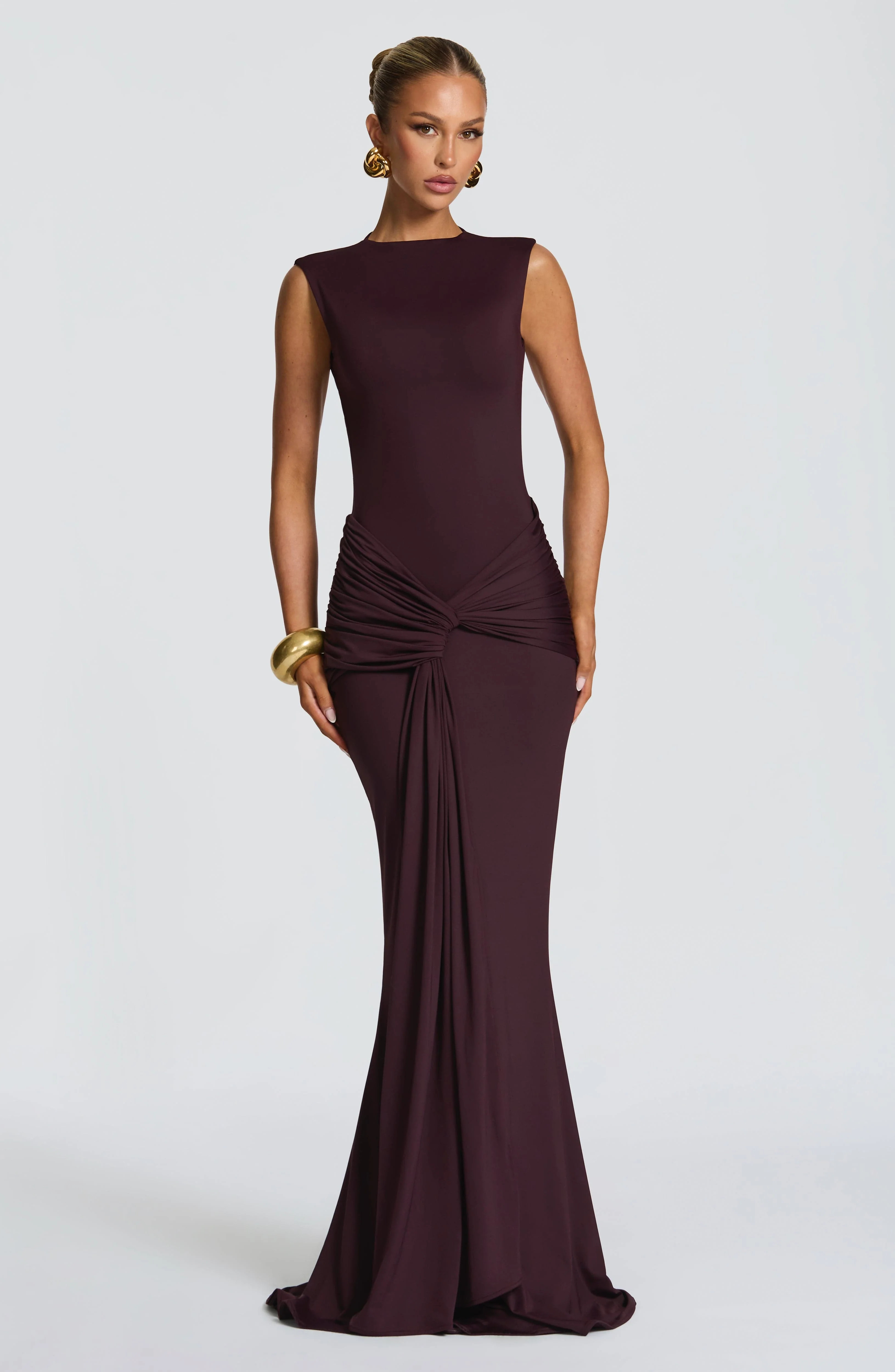 Lorenza Maxi Dress - Plum | Babyboo (global)