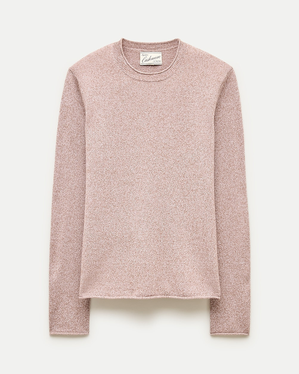 Rolled cashmere long-sleeve sweater in marled yarn | J. Crew US