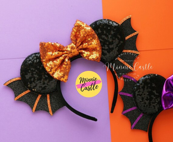 Halloween Minnie Ears Halloween Mickey Ears Halloween Ears - Etsy | Etsy (US)