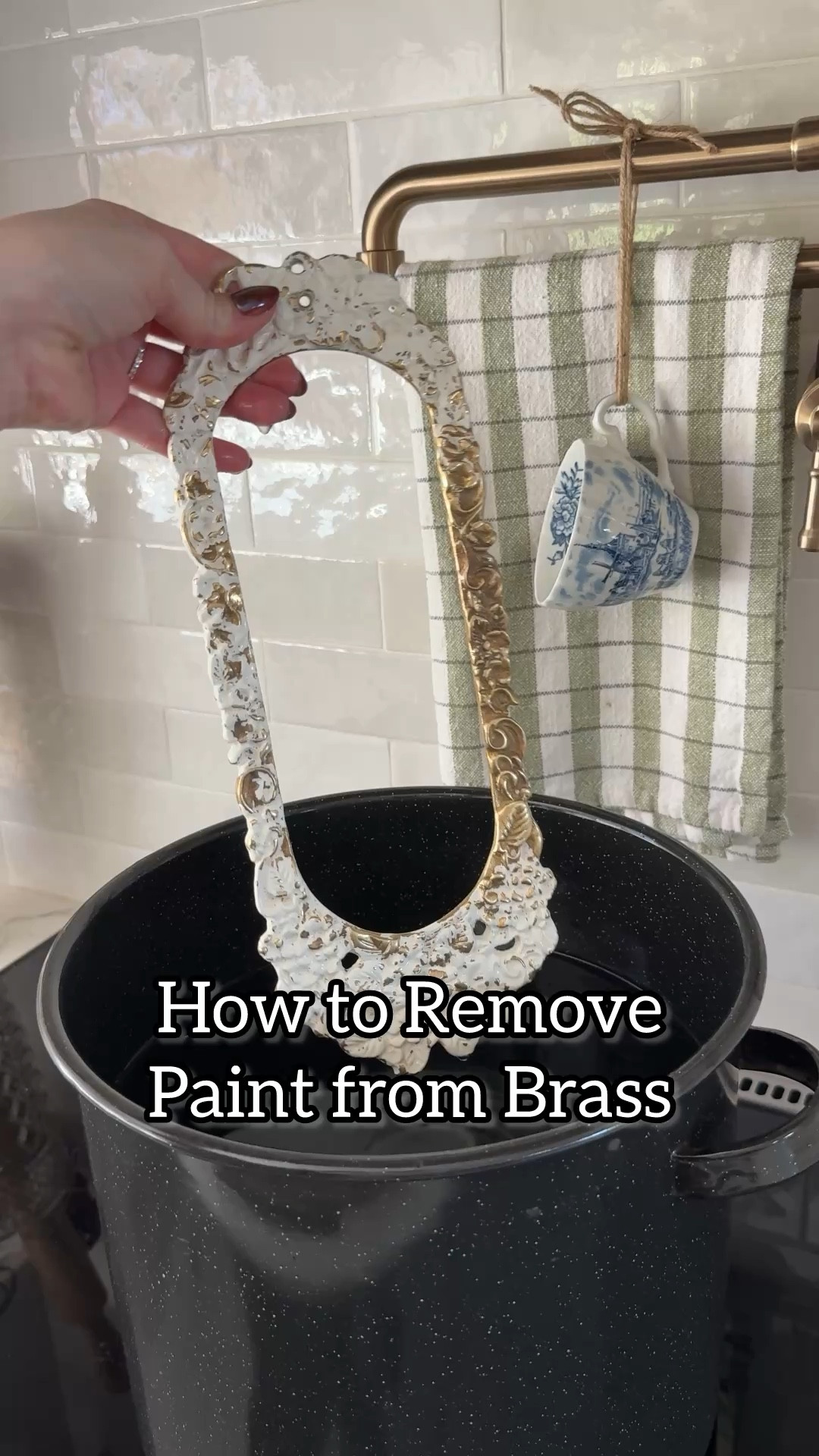 Remove paint from brass with no harsh chemicals! All you need is baking soda and a wire brush (and maybe a little patience)!

#LTKvlog #LTKdayinmylife #LTKHome