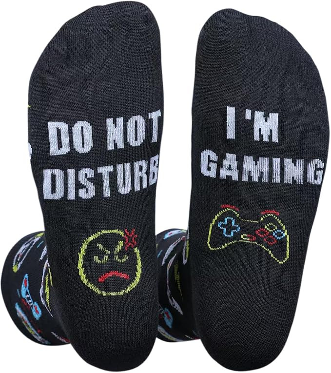 Do Not disturb, I am Busy gaming Socks Luxury Cotton Novelty Socks - Perfect Gag Gift or Funny Bi... | Amazon (UK)