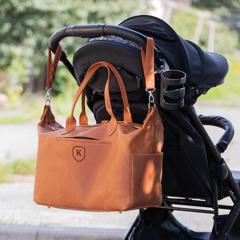 Personalized leather diaper bag, Handmade diaper bag, Convertible diaper bag backpack, Leather ba... | Etsy (US)