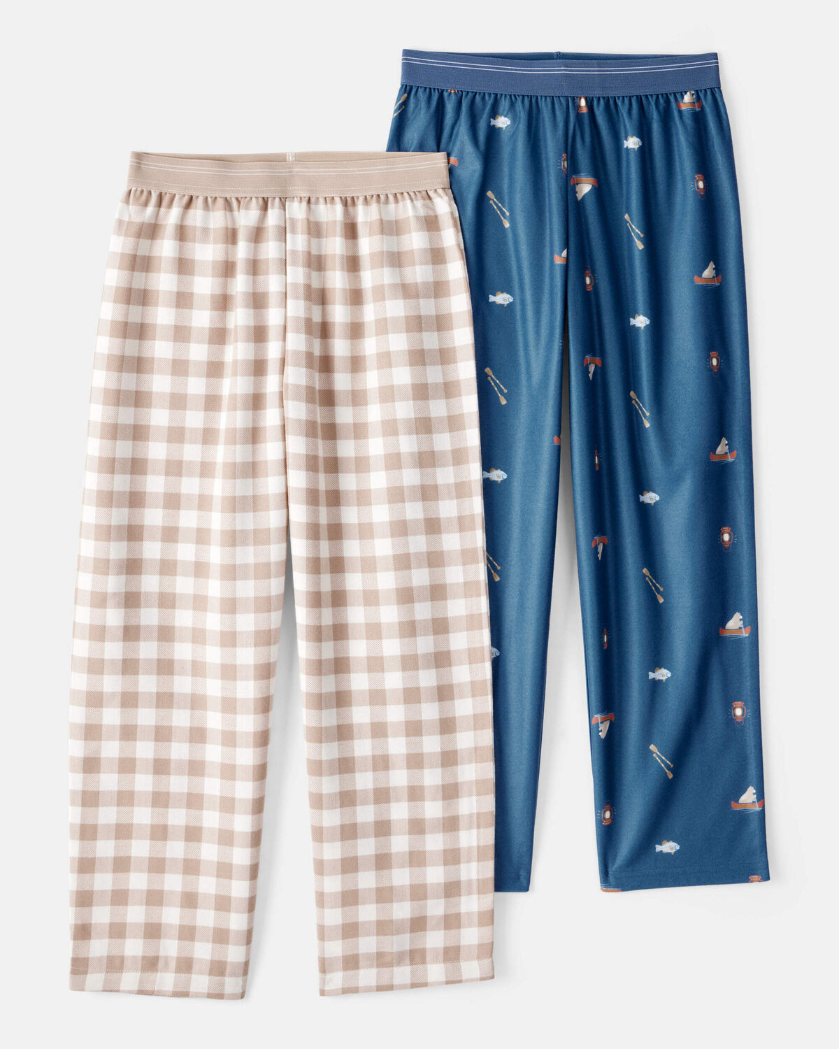 Boys 2-Pack Plaid Camping Fleece Pajama Pants - Navy/Khaki - Carter's | Carter's | Carter's Inc
