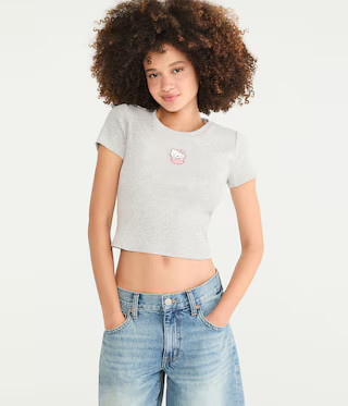 Hello Kitty | Aero Sweet Heart Baby Tee | Aeropostale