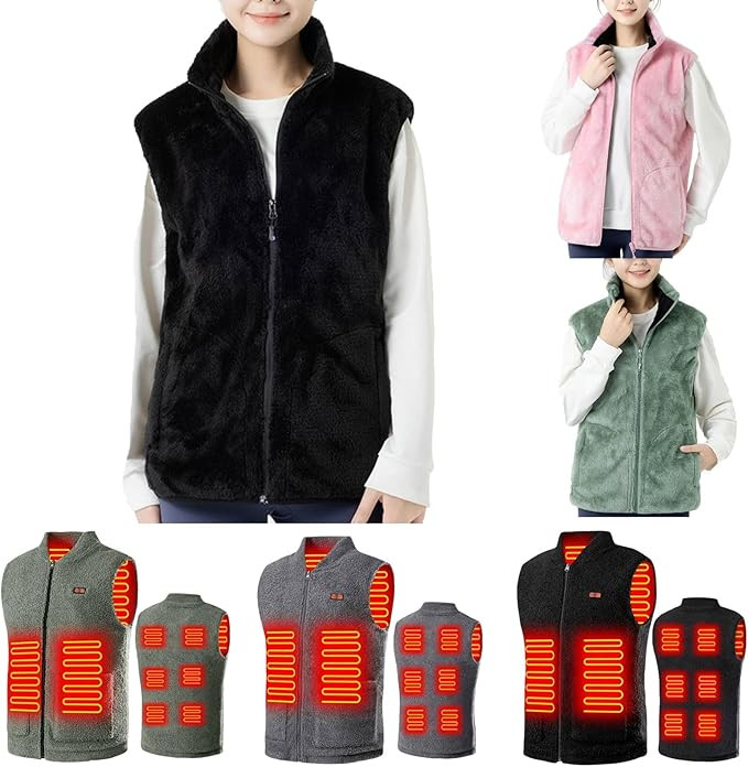 TAPIYANG Fleece Heated Vest for Women Men,Winter Warming Heating Vest Electric Heated Hunting Jac... | Amazon (US)