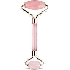Artnaturals Rose Quartz Facial Roller - Pink Face Jade for Natural Anti Aging Ice Massager - Real... | Amazon (US)