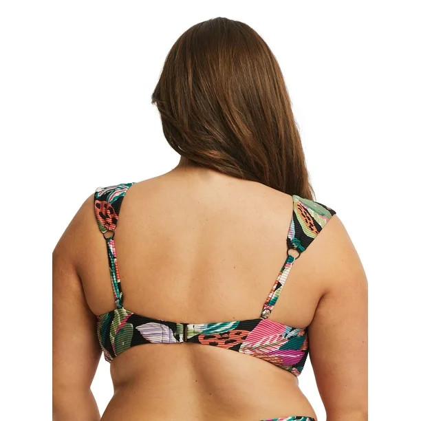 Time and Tru Women's Wide Strap V-Wire Bikini Top - Walmart.com | Walmart (US)