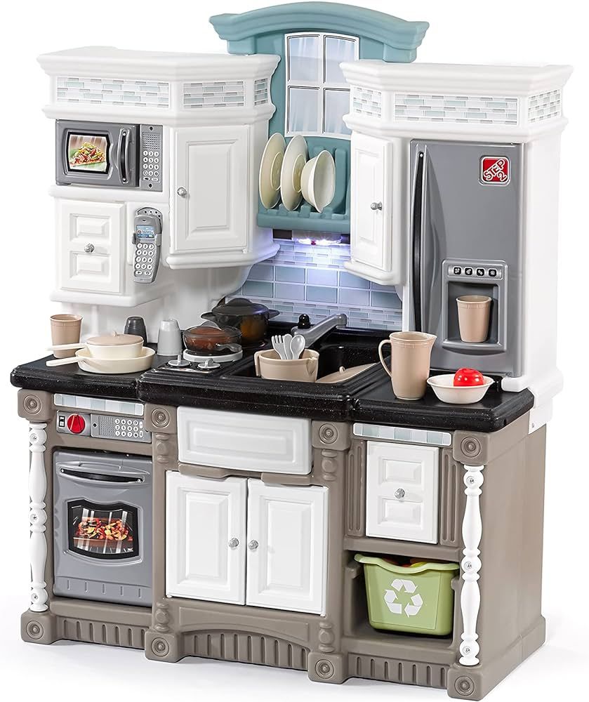 Step2 Lifestyle Dream Kitchen Set for Kids – Includes 30+ Toy Kitchen Accessories, Interactive ... | Amazon (US)