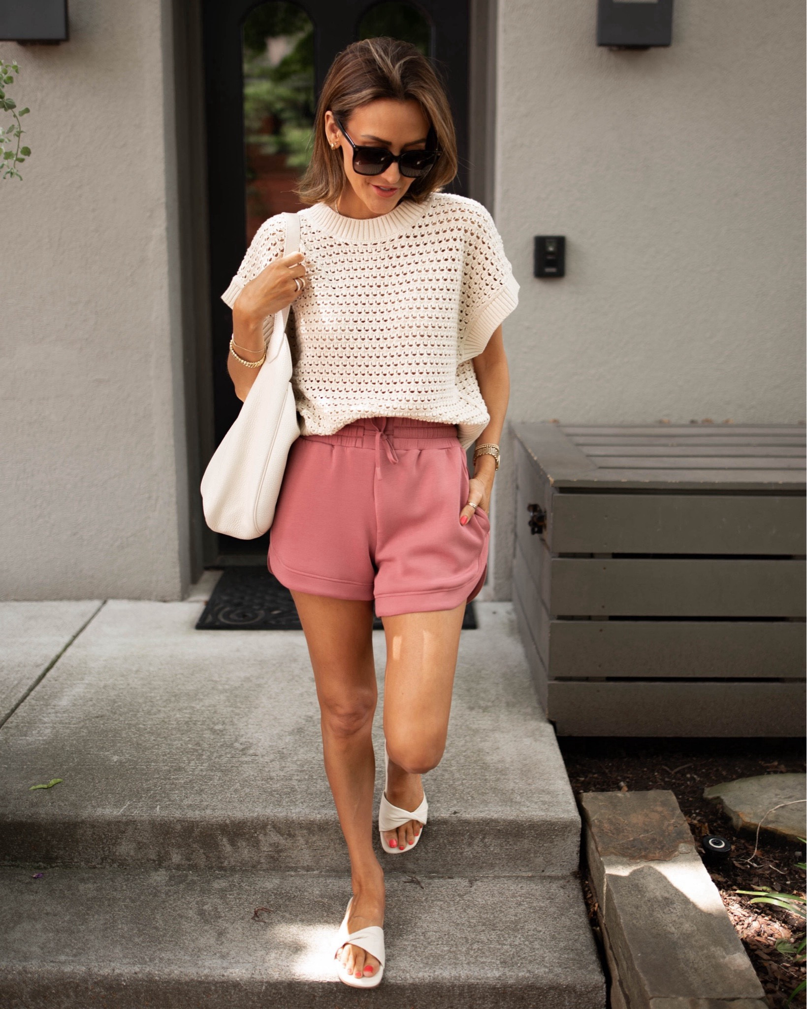 Another casual look that you guys have been loving! Dress it up with heels or down with sneaks. Size XS on the top and shorts

#LTKShoeCrush #LTKFindsUnder50 #LTKStyleTip