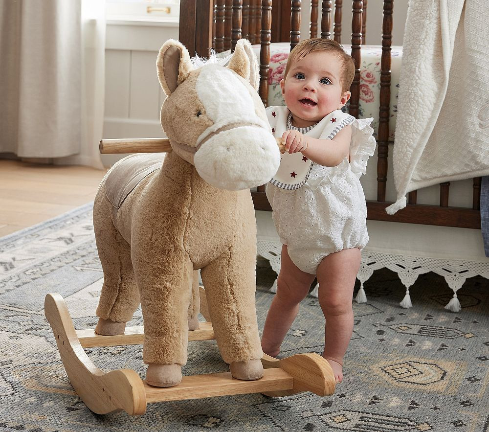 Horse Plush Nursery Rocker with Sound | Pottery Barn Kids