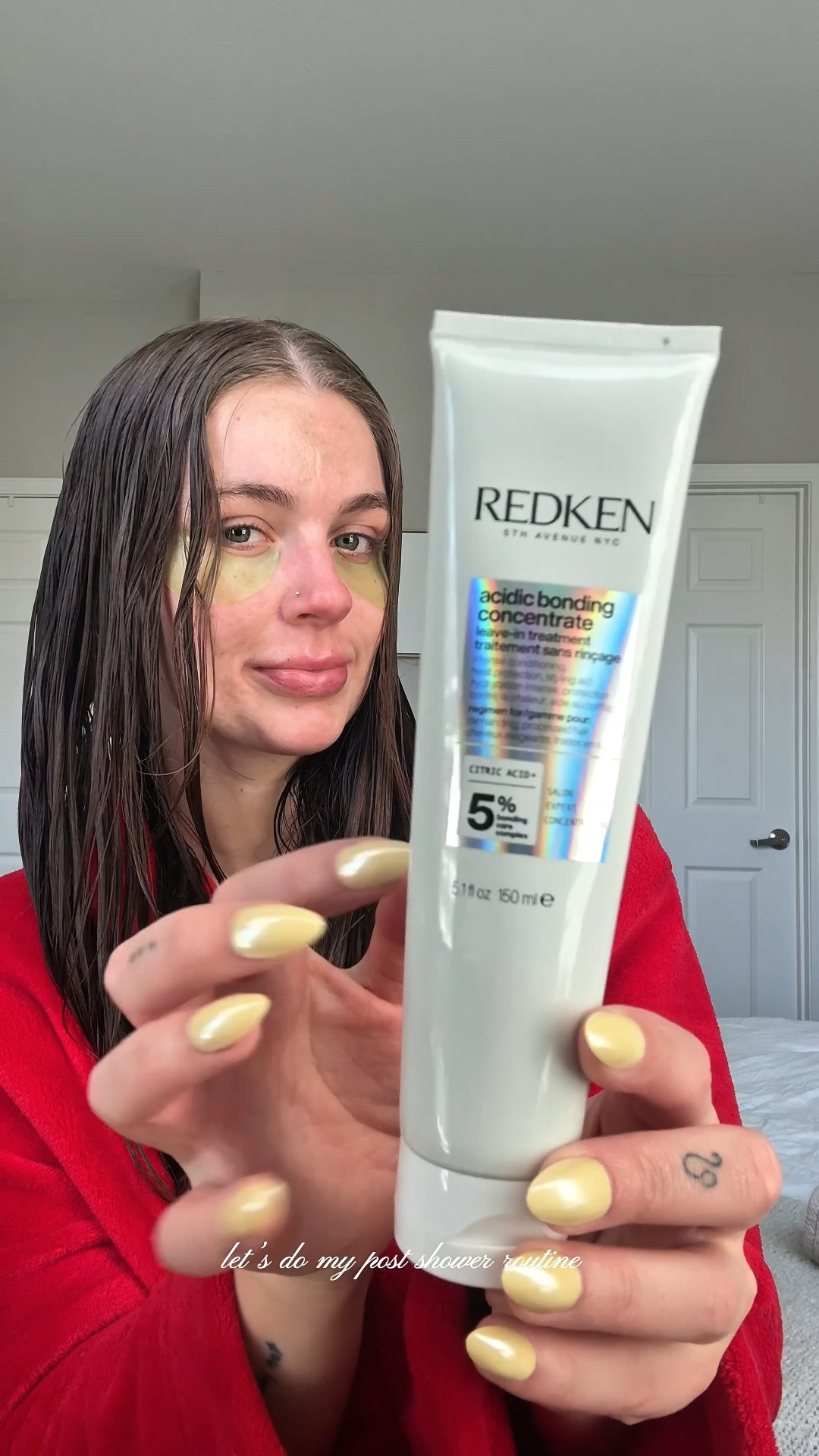 post shower routine 🛁🫠