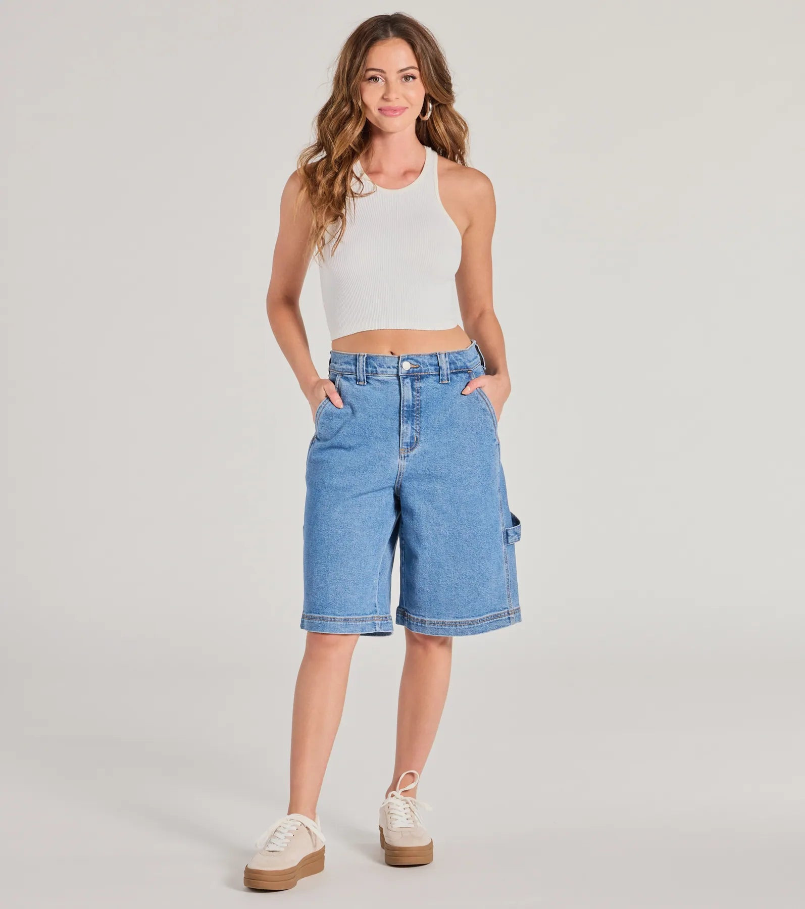 Latest Trend Mid-Rise Denim Jorts | Windsor Stores