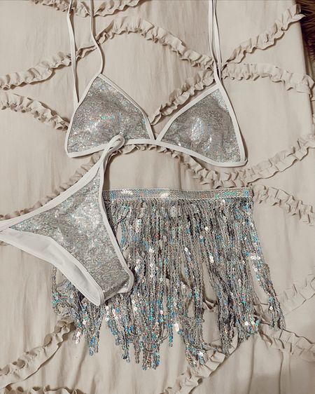 sequin and fringe SHEIN swimming suit for my bachelorette party! 

#LTKswim #LTKstyletip #LTKfit