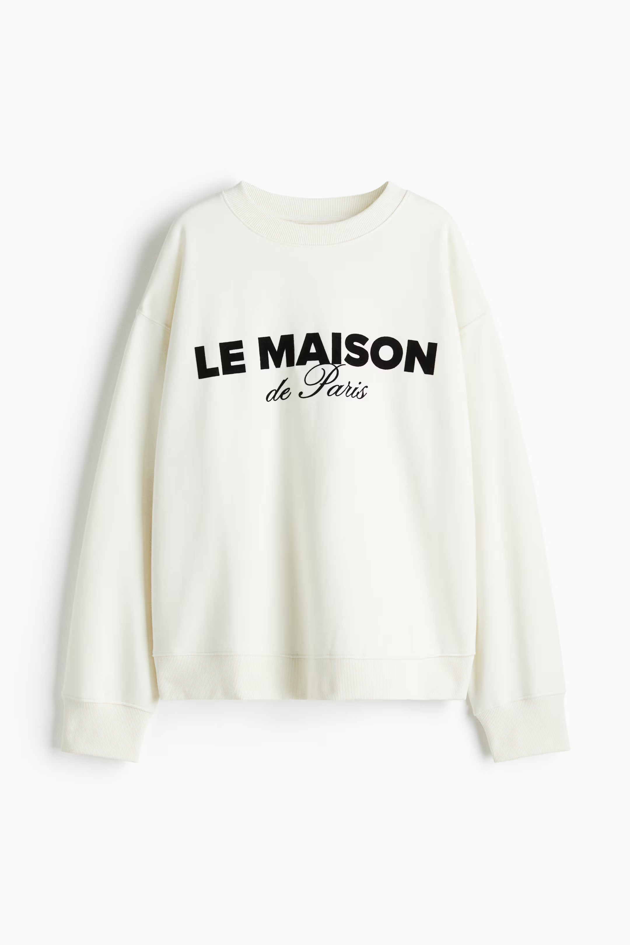 Text-motif sweatshirt | H&M (UK, MY, IN, SG, PH, TW, HK)