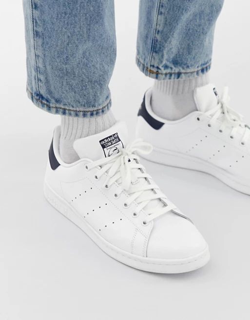 adidas Originals Stan Smith leather sneakers in white m20325 | ASOS US