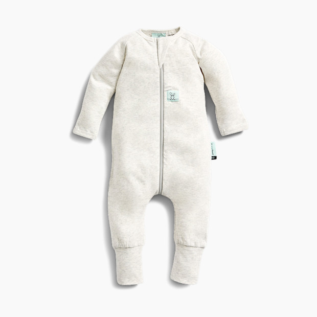 ergoPouch Long Sleeve Romper 0.2 TOG in Grey Marle Size 1 Year | Organic Cotton | Babylist