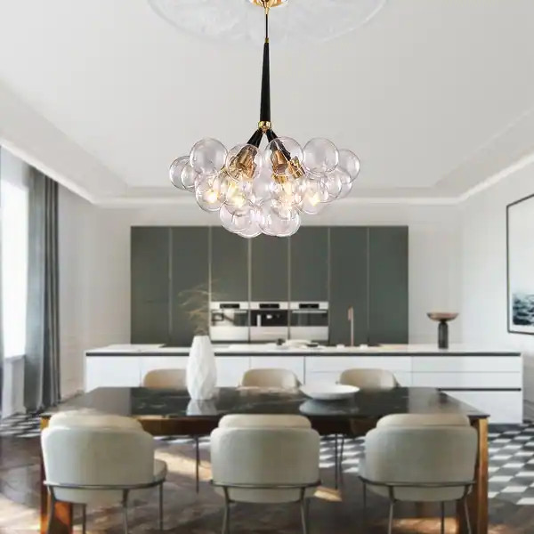 6-Light Modern Style Bubble Glass Chandelier | Bed Bath & Beyond