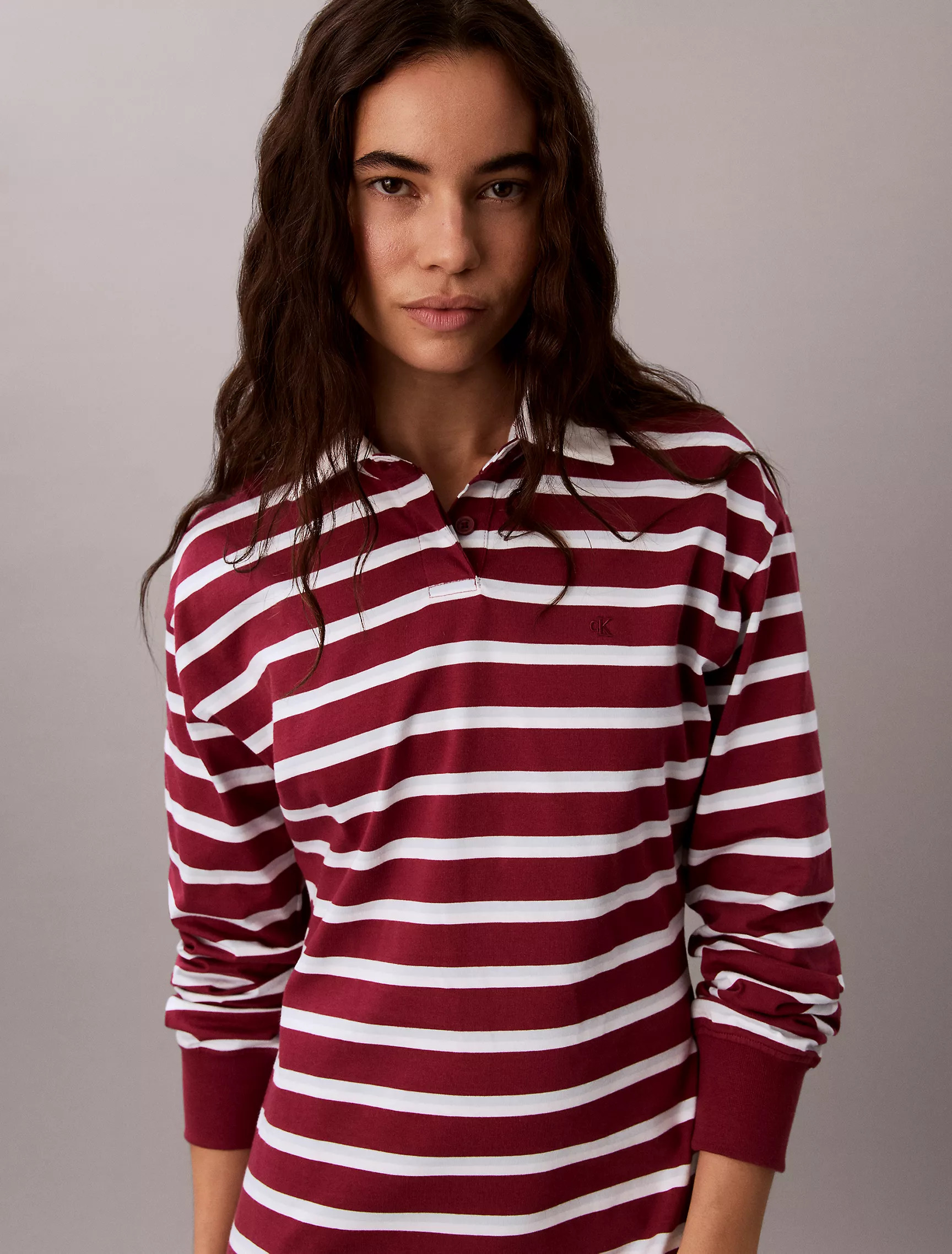 Striped Rugby Polo Mini Dress | Calvin Klein | Calvin Klein (US)