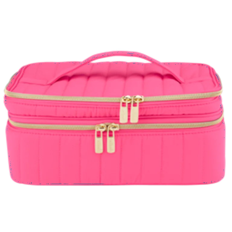 Sophia Joy Train Case with Mirror and Brush Organizer, Pink | Walmart (US)