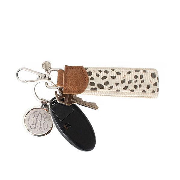 Monogrammed Spotted Key Fob | Marleylilly