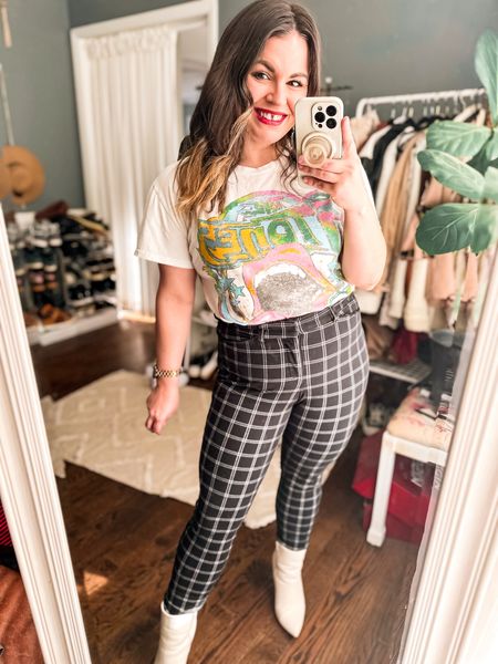 Formally petitioning Old Navy to add these Pixie pants in fun spring patterns 😍 I love pairing dress pants and shoes with a cute graphic tee like this one that I picked up from Target last year. It makes for a great business casual work outfitt

#LTKfindsunder50 #LTKstyletip #LTKSeasonal