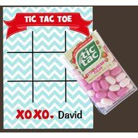 Personalized Valentine Tic Tac Toe Card Printable | Etsy (US)