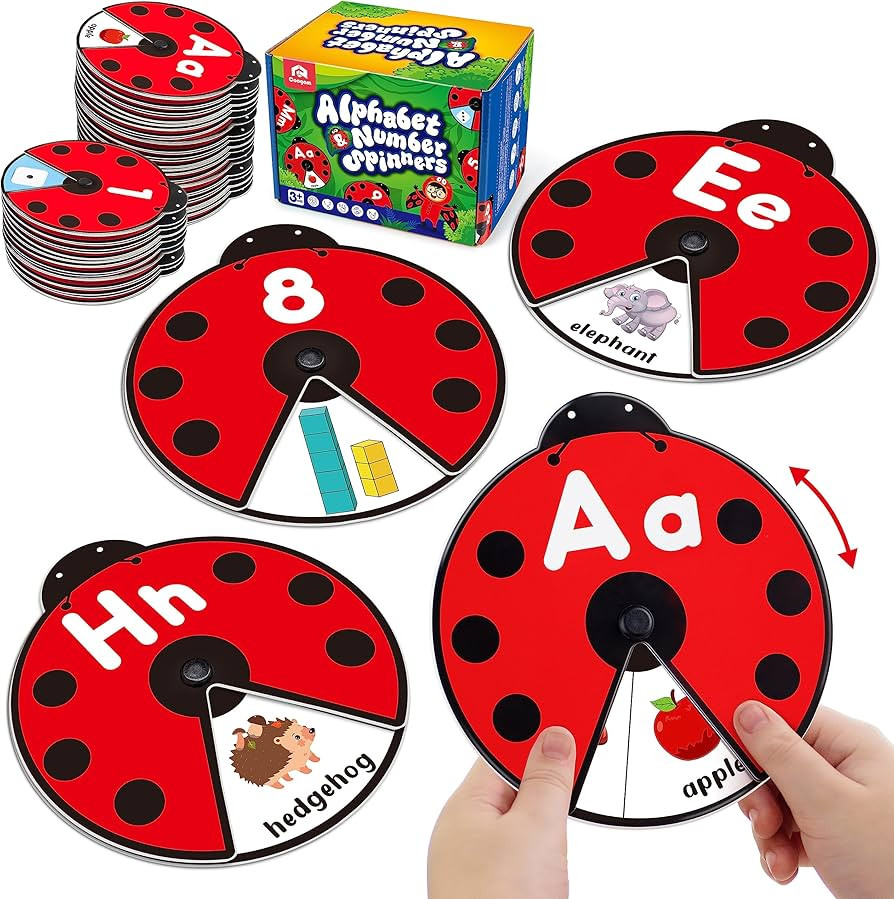 Coogam Interactive Alphabet Learning Toy, ABC Number Letters Spinning Game, Sight Words Animal Pa... | Amazon (US)