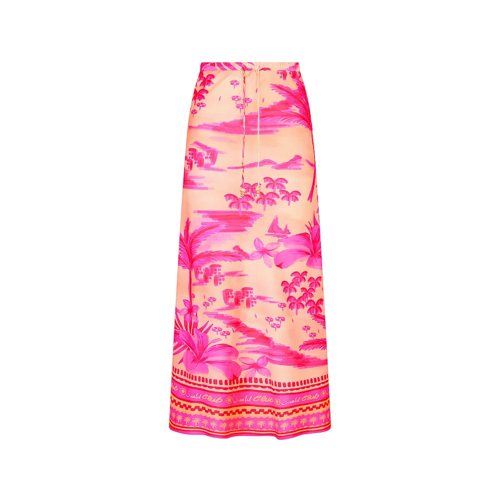 Bias Drawstring Maxi Skirt - Sippin Pretty | Kulani Kinis US