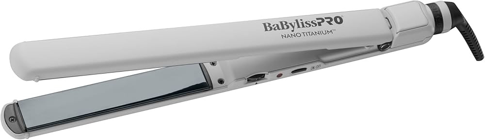 BabylissPRO Nano Titanium Ultra-Thin Hair Straightener, Professional Flat Iron For All Hair Types | Amazon (US)