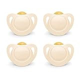 NUK for Nature™ Natural Rubber Pacifier, 4-Pack, Neutral, 0-6M | Amazon (US)