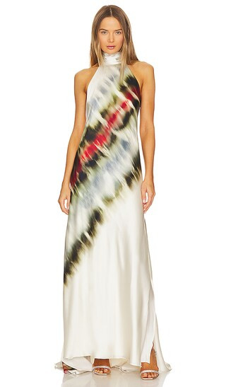 Sheryl Maxi Dress in Multi Linear Distortion | Revolve Clothing (Global)