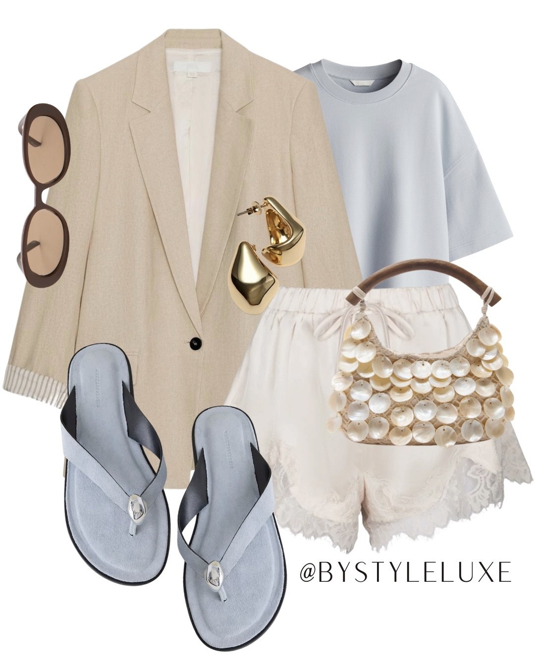 LACE SHORTS - A chic way to style cream lace shorts for spring/summer with a linen blazer 

#blazer #shorts #springoutfit summer

#LTKsummer #LTKspring #LTKeurope