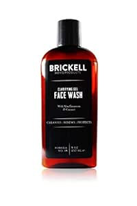 Brickell Men's Clarifying Gel Face Wash for Men, Natural and Organic Rich Foaming Daily Facial Cl... | Amazon (US)