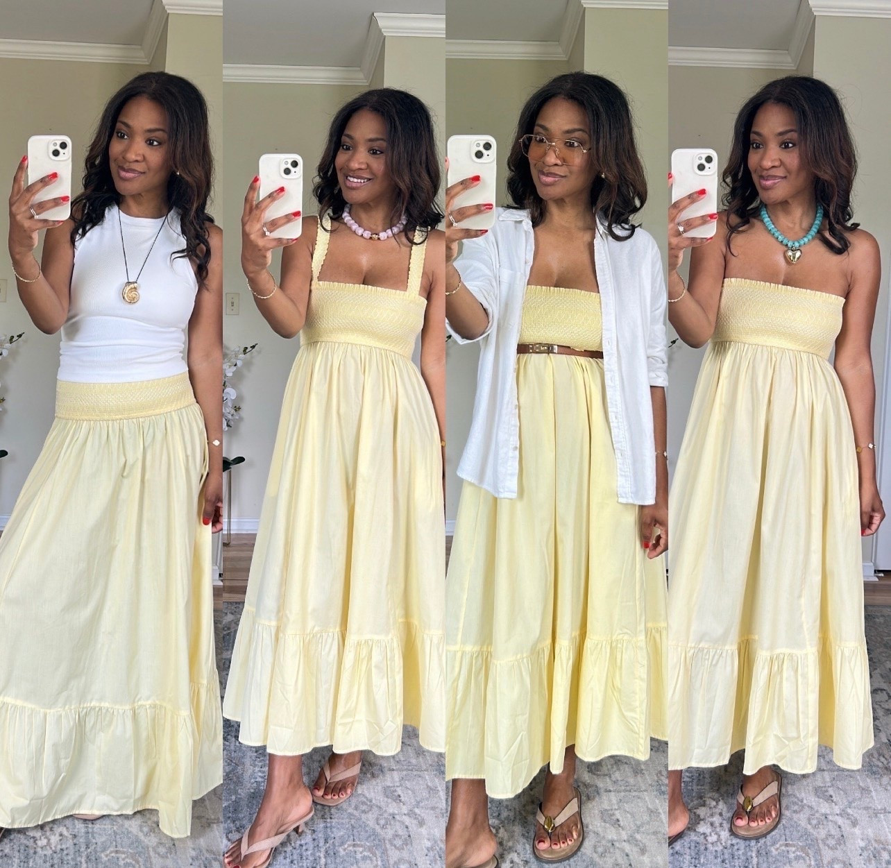 Wearing a small in this dress! Take $50 $150 with code use “WKNDREADY” If you want to wear this as a skirt and you are 5.5 or shorter, I recommend the petite sizing

#LTKootd #LTKgrwm