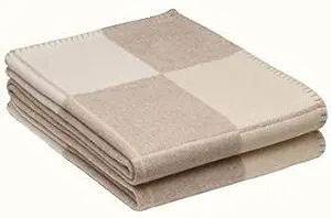 Picnic mat H Letter Blanket Plaid Cashmere Crochet Soft Wool Scarf Portable Warm Sofa Bed Fleece ... | Amazon (US)