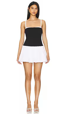 Show Me Your Mumu x REVOLVE Tiffany Skort Dress in Black & White from Revolve.com | Revolve Clothing (Global)