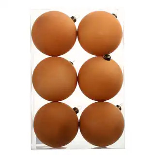 6 Pack 4" Flocked Shatterproof Ball Ornaments by Ashland® | Michaels | Michaels Stores