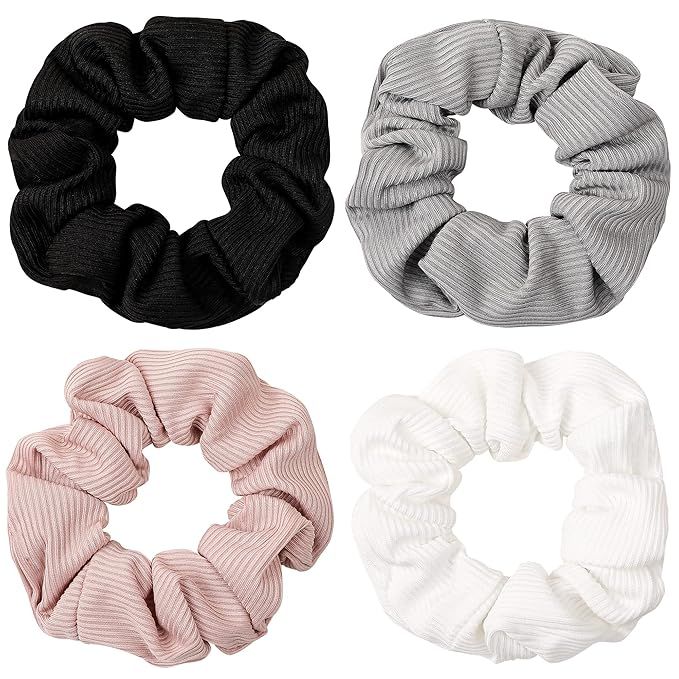 Scrunchies Hair Ties Scrunchy for Women Girls Cute Hairties for Thick Curl Hair No Crease Hair Ac... | Amazon (US)