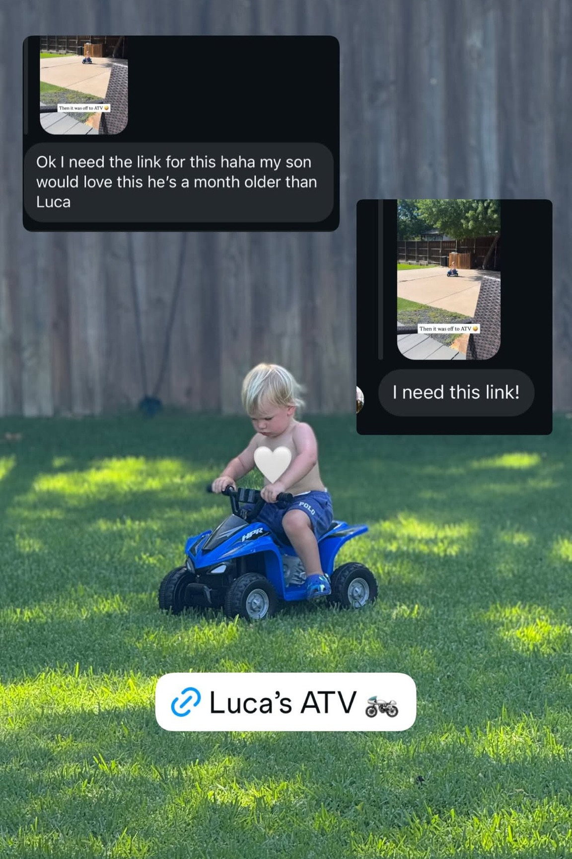 Toddler ATV! #boymom #toddlerlife #summer 