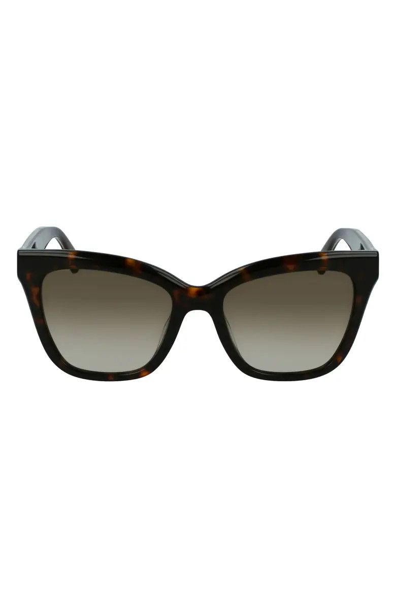 Longchamp Monogram 53mm Rectangle Sunglasses | Nordstrom | Nordstrom